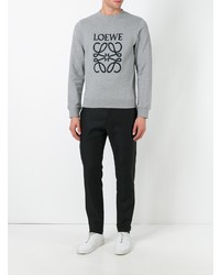 graues besticktes Sweatshirt von Loewe