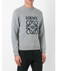 graues besticktes Sweatshirt von Loewe