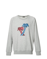graues besticktes Sweatshirt von Marc Jacobs