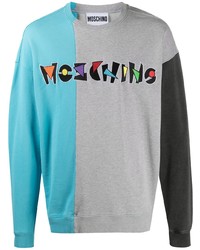 graues besticktes Sweatshirt von Moschino