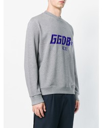 graues besticktes Sweatshirt von Golden Goose Deluxe Brand