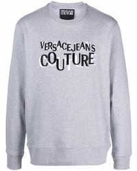 graues besticktes Sweatshirt von VERSACE JEANS COUTURE