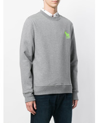 graues besticktes Sweatshirt von Ps By Paul Smith