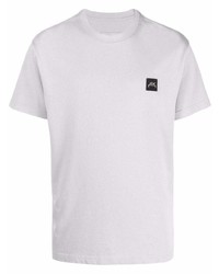 graues besticktes T-Shirt mit einem Rundhalsausschnitt von A-Cold-Wall*