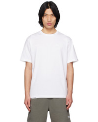 graues besticktes T-Shirt mit einem Rundhalsausschnitt von AAPE BY A BATHING APE