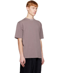graues besticktes T-Shirt mit einem Rundhalsausschnitt von Heron Preston