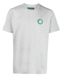 graues besticktes T-Shirt mit einem Rundhalsausschnitt von Societe Anonyme