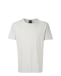 graues besticktes T-Shirt mit einem Rundhalsausschnitt von The Upside
