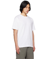 graues besticktes T-Shirt mit einem Rundhalsausschnitt von AAPE BY A BATHING APE