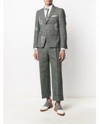 graues besticktes Wollsakko von Thom Browne