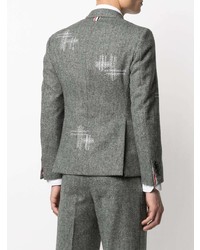 graues besticktes Wollsakko von Thom Browne