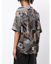 graues Camouflage Kurzarmhemd von AAPE BY A BATHING APE