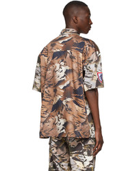 graues Camouflage Kurzarmhemd von Heron Preston