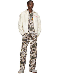 graues Camouflage Kurzarmhemd von Heron Preston