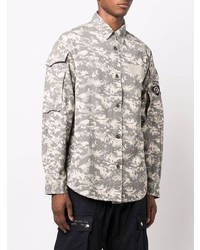 graues Camouflage Langarmhemd von Diesel