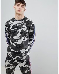 graues Camouflage Sweatshirt von Le Breve
