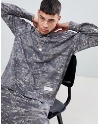 graues Camouflage Sweatshirt von Mennace