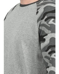 graues Camouflage Sweatshirt von Solid