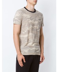 graues Camouflage T-Shirt mit einem Rundhalsausschnitt von OSKLEN