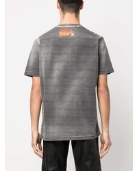 graues Camouflage T-Shirt mit einem Rundhalsausschnitt von Diesel