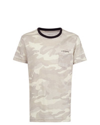graues Camouflage T-Shirt mit einem Rundhalsausschnitt von OSKLEN