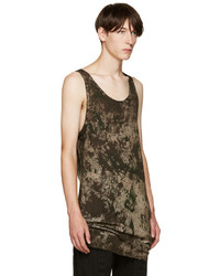 graues Camouflage Trägershirt von 11 By Boris Bidjan Saberi