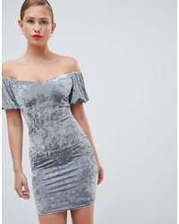 graues figurbetontes Kleid von New Look