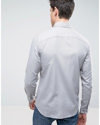 graues Flanell Langarmhemd von Jack and Jones