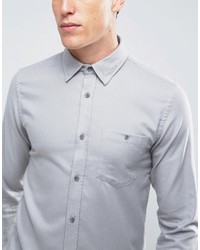 graues Flanell Langarmhemd von Jack and Jones