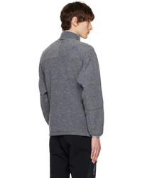 graues Fleece-Sweatshirt von And Wander