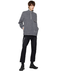 graues Fleece-Sweatshirt von And Wander