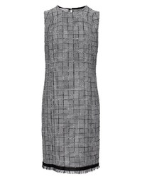 graues gerade geschnittenes Kleid mit Schottenmuster von Heine
