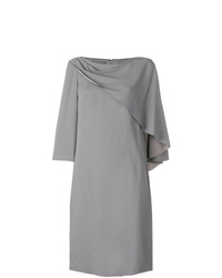 graues gerade geschnittenes Kleid von Alberta Ferretti