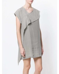 graues gerade geschnittenes Kleid von Ilaria Nistri
