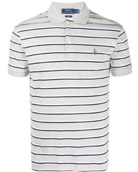 graues horizontal gestreiftes Polohemd von Polo Ralph Lauren