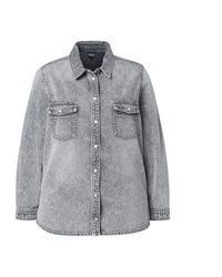 graues Jeanshemd von Ulla Popken