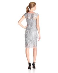 graues Kleid von Adrianna Papell UK, uk apparel, ADRQY