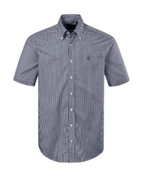 graues Kurzarmhemd mit Vichy-Muster von JP1880