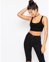 graues kurzes Oberteil von Asos