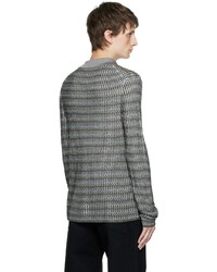 graues Langarmhemd mit Chevron-Muster von Eckhaus Latta