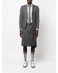 graues Langarmhemd mit Karomuster von Thom Browne