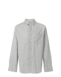 graues Langarmhemd mit Paisley-Muster von Engineered Garments