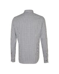 graues Langarmhemd mit Vichy-Muster von Jacques Britt