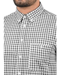 graues Langarmhemd mit Vichy-Muster von Redefined Rebel