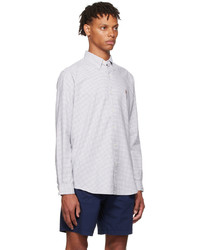 graues Langarmhemd mit Vichy-Muster von Polo Ralph Lauren