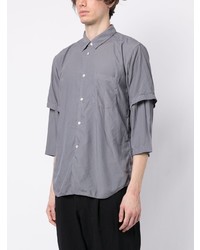 graues Langarmhemd von Comme des Garcons Homme Deux