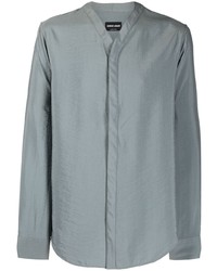 graues Langarmhemd von Giorgio Armani