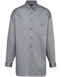 graues Langarmhemd von Prada