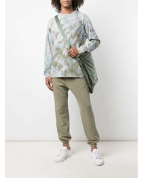 graues Mit Batikmuster Langarmshirt von John Elliott