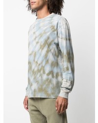 graues Mit Batikmuster Langarmshirt von John Elliott